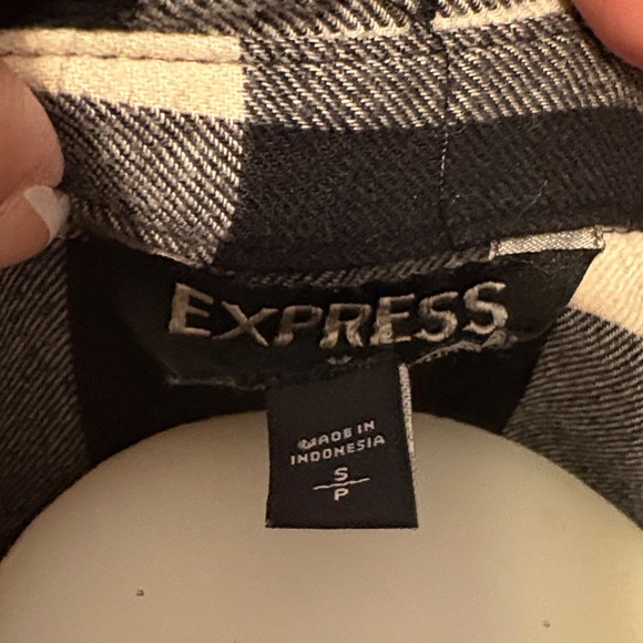Express Monochrome Checkered Shirt - Picture 2 of 5